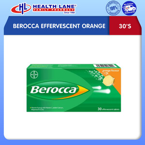 BEROCCA EFFERVESCENT OREN (30'S)